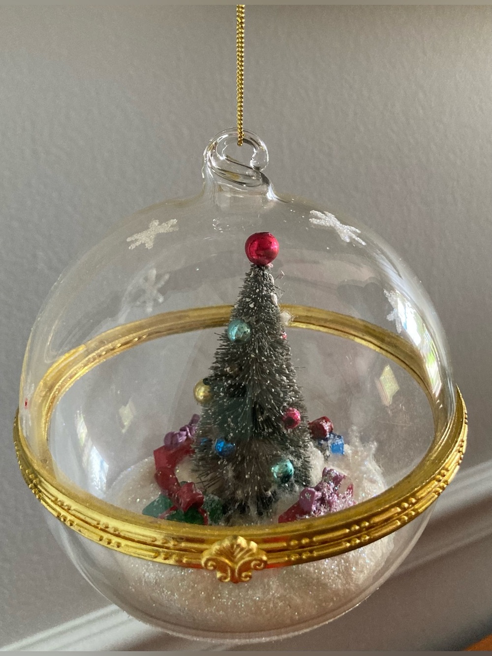Midwest Cannon Falls Glass Ball Diorama Christmas Ornament